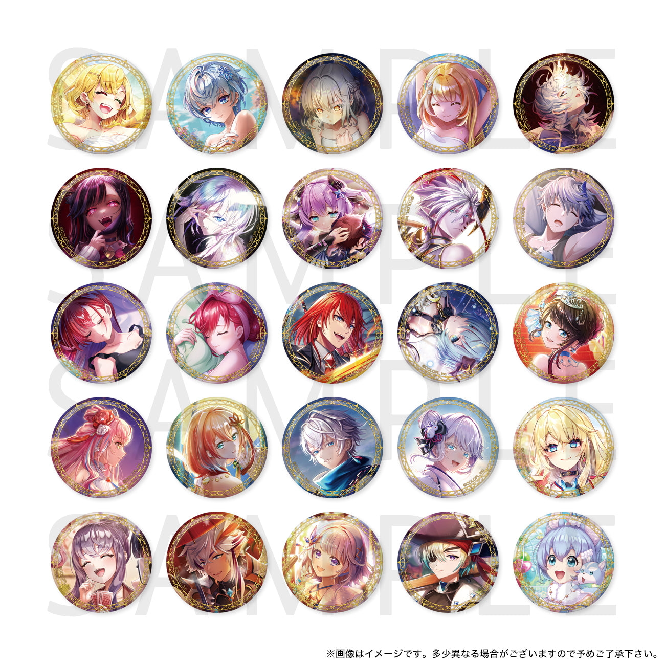 白猫プロジェクト アイシャ コースター ブロマイド 色紙 缶バッジ セット 白猫 TRbadge_vol24___sample_5fe734d